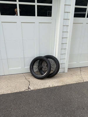 Ultra Bee Supermoto Wheelset (17in) Chrome/Black